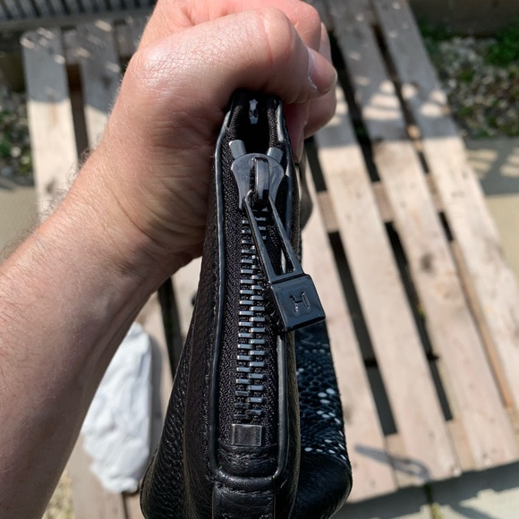 OFFERS??? Halston Heritage Snake print leather purse - Picture 4 of 6